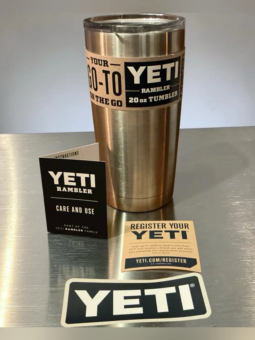 Yeti Rambler 20 oz Tumbler in Stainless Steel
